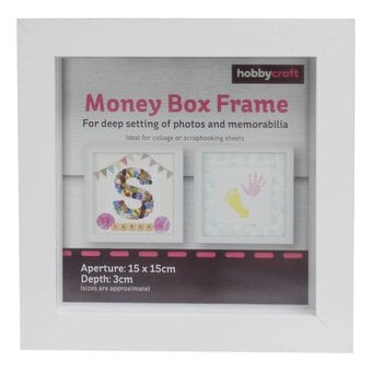 White Money Frame 15cm x 15cm