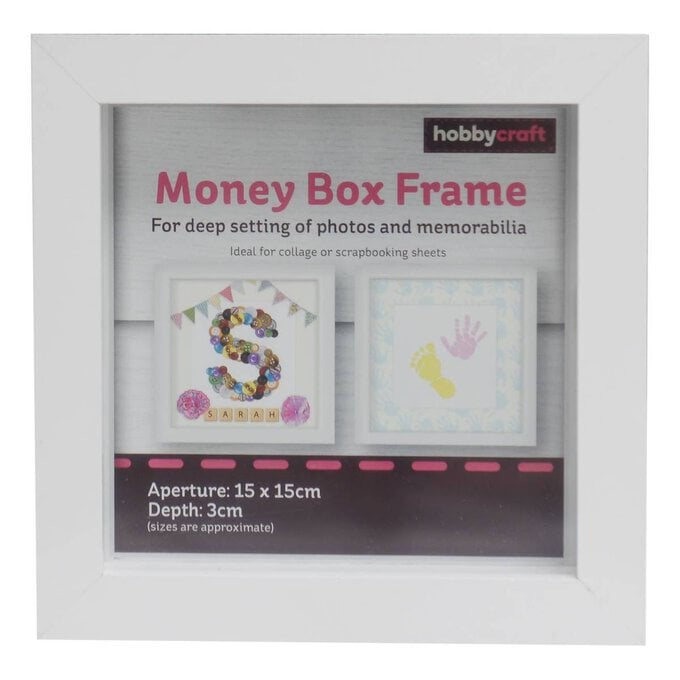 White Money Frame 15cm x 15cm image number 1