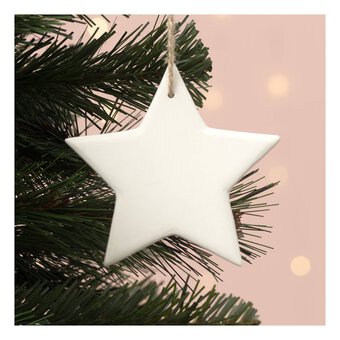 Shine Together Hanging Ceramic Star Decoration 10cm