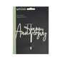 Whisk Silver Acrylic Happy Anniversary Cake Topper image number 3