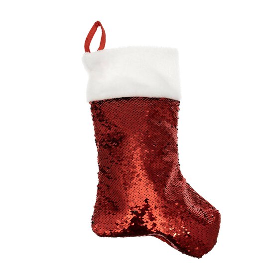Red Sequin Stocking image number 2