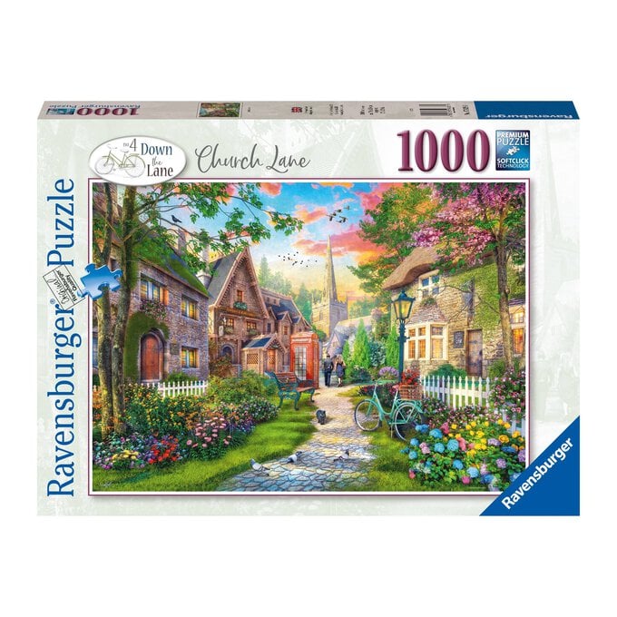 Ravensburger Church Lane Jigsaw Puzzle 1000 Pieces image number 1