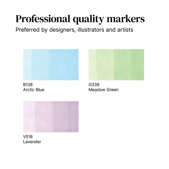 Winsor & Newton Pastel Tones 1 Promarkers 3 Pack image number 3