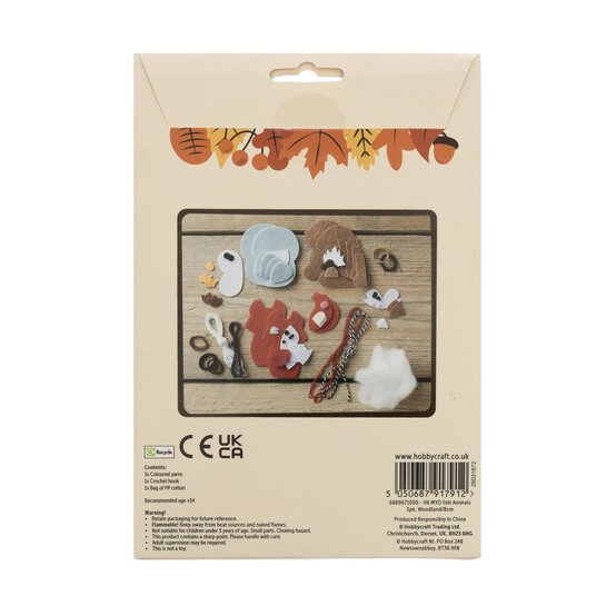 Make Your Own Woodland Creature Felt Decorations 3 Pack image number 4