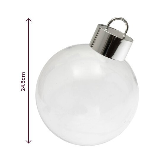 Large Clear Bauble 24.5cm  image number 4