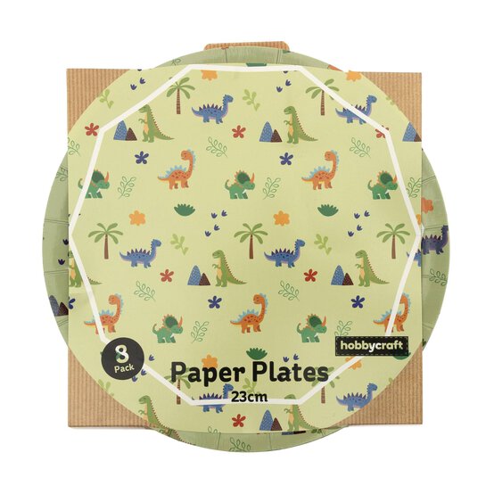 Dinosaur Party Paper Plates 8 Pack image number 4