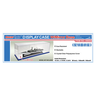Master Tools Display Case with Mirror Base 50cm x 15cm x 15cm