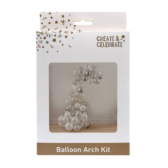 Create & Celebrate Silver Balloon Arch Kit