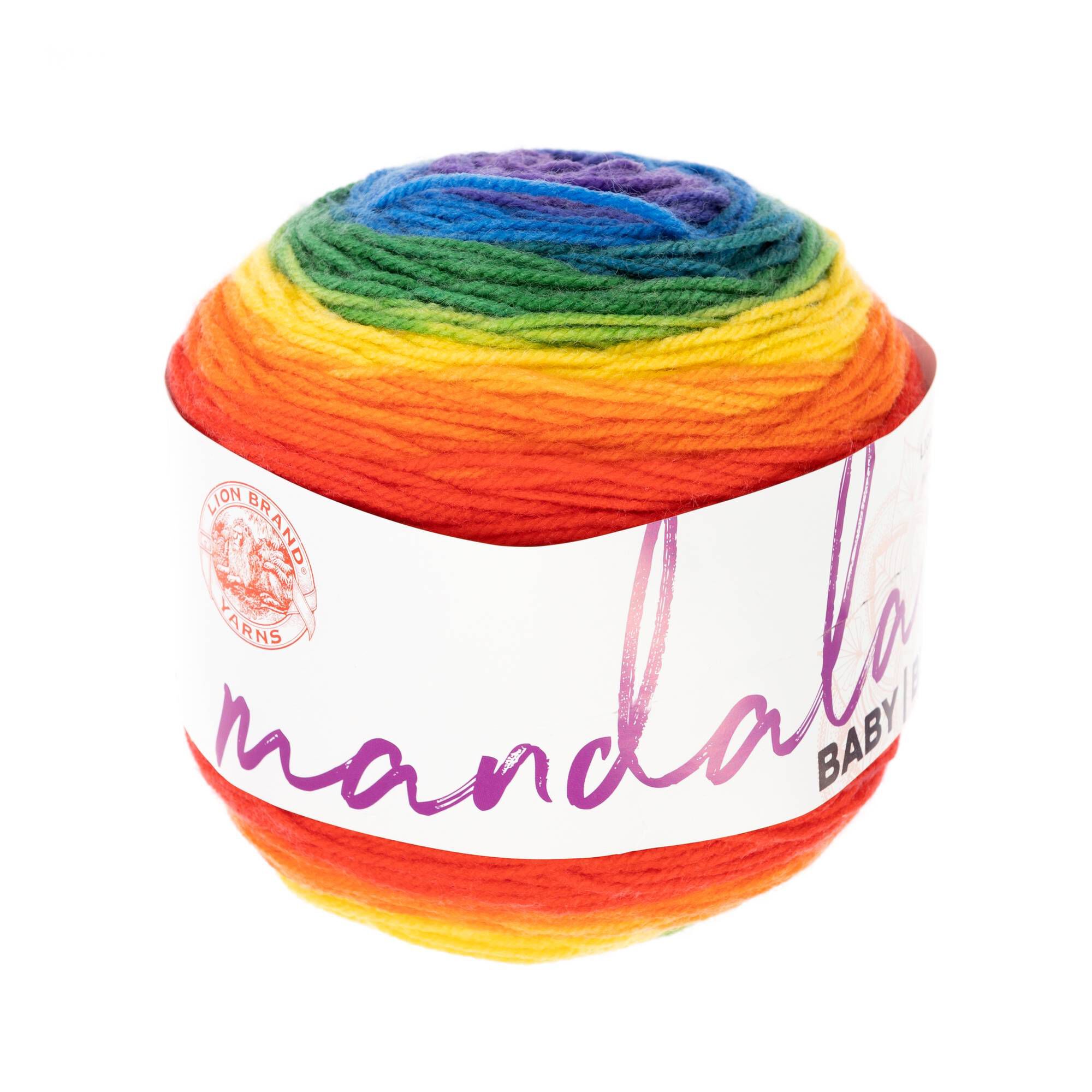 Lion Brand Rainbow Falls Mandala Baby Yarn 150g Hobbycraft