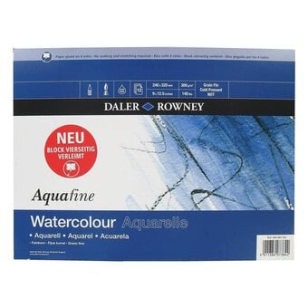 Daler-Rowney Aquafine Watercolour Block 12 Sheets