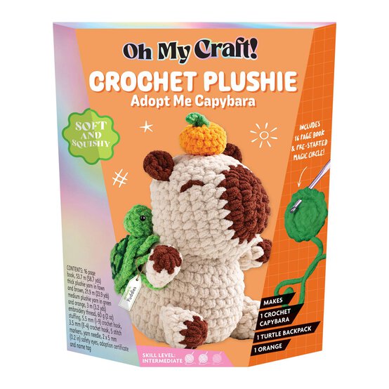Oh My Craft! Crochet Plushie Adopt Me Capybara Kit image number 1
