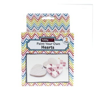 Paint Your Own Wooden Hearts Kit 3 Pack image number 5
