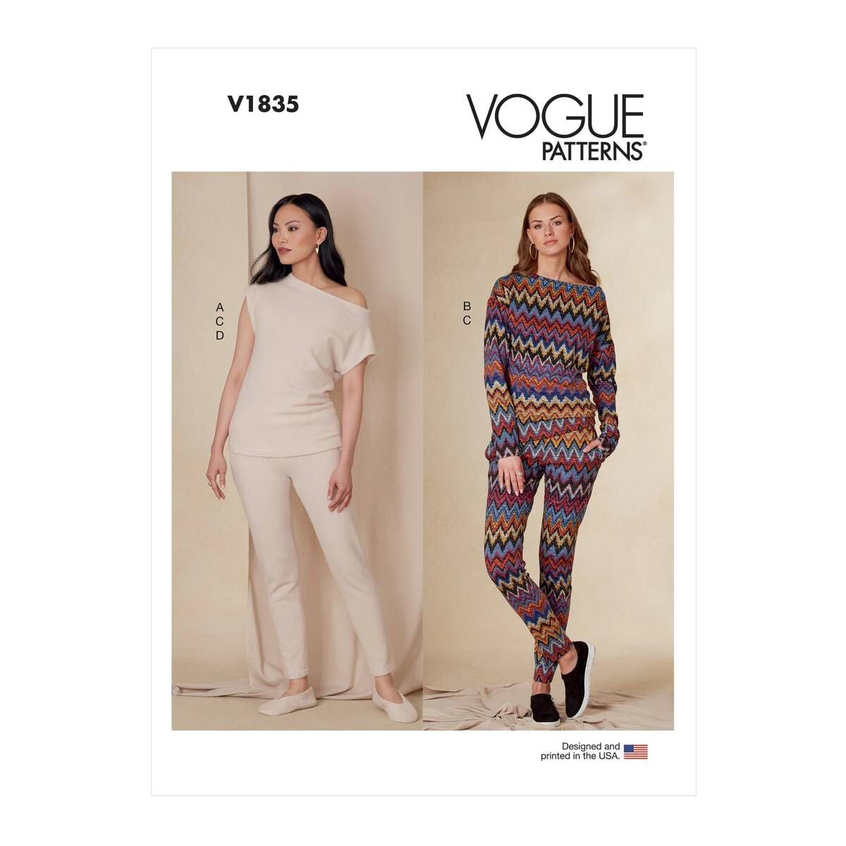 Vogue Women's Top Sewing Pattern V1835 (A XS-XXL) | Hobbycraft