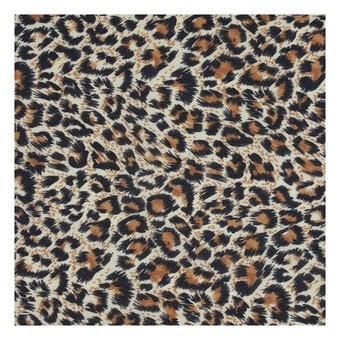 Leopard Print Polycotton Fabric by the Metre