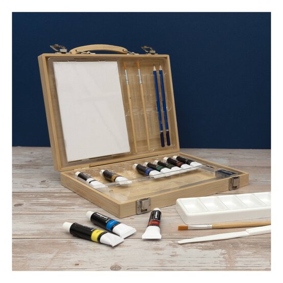 Acrylic Bamboo Box Art Set 21 Pieces image number 2