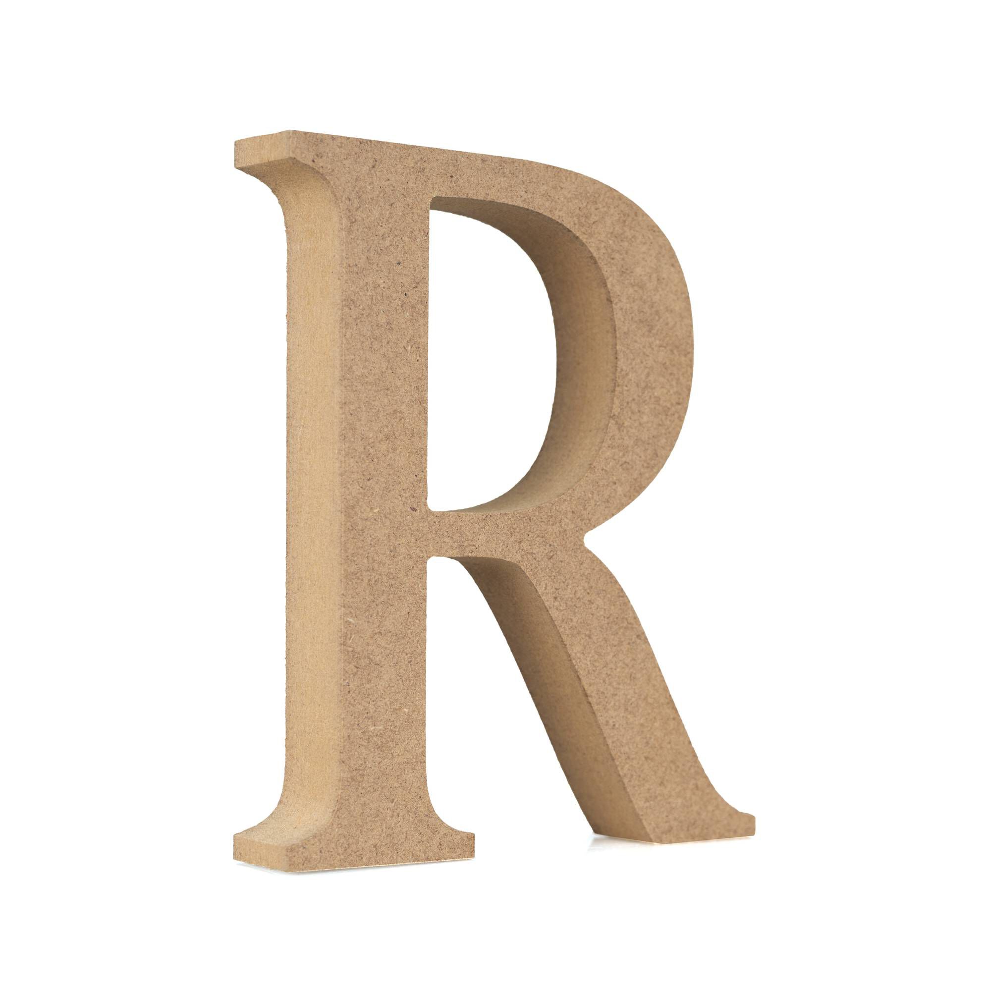 MDF Wooden Letter R 13cm Hobbycraft