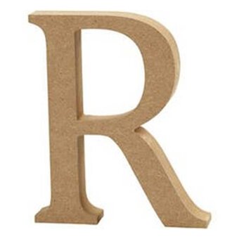 MDF Wooden Letter R 13cm