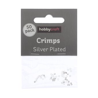 Silver Plated Crimps 2mm 50 Pack