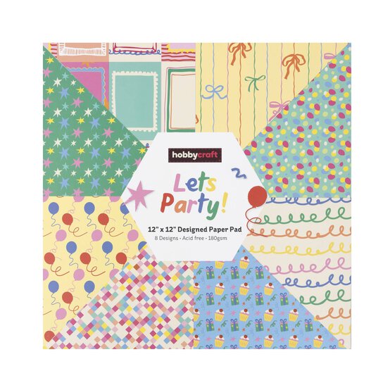Let&rsquo;s Party Paper Pad 12 x 12 Inches 24 Pack image number 5