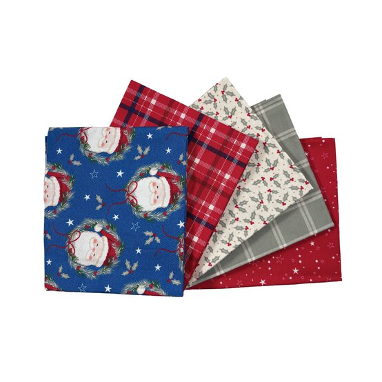 Holly Jolly Patch Fat Quarters 5 Pack image number 1