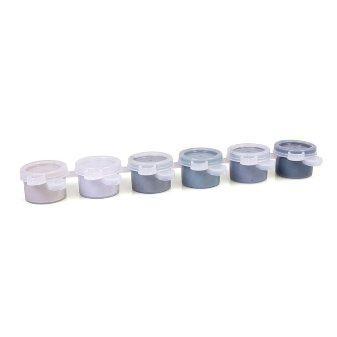 Grey Blue Acrylic Craft Paints 5ml 6 Pack image number 1