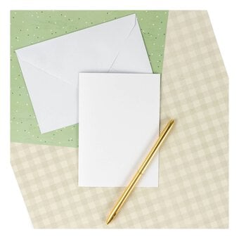 White Cards and Envelopes A6 10 Pack image number 2