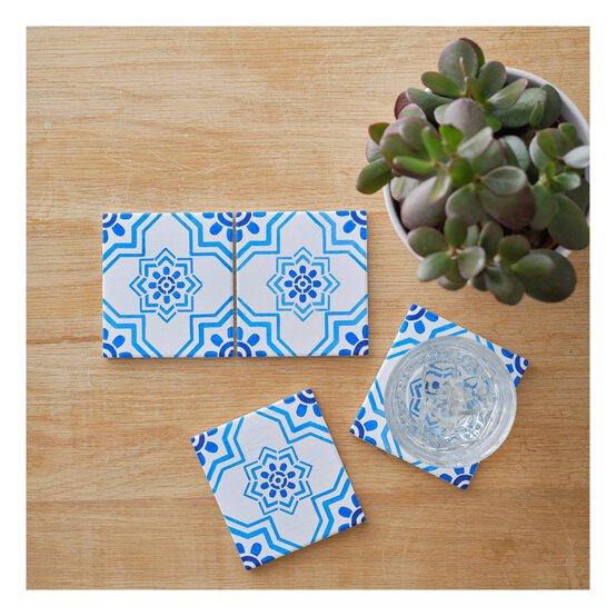 Tile Star Flower Stencil 25cm x 25cm image number 3