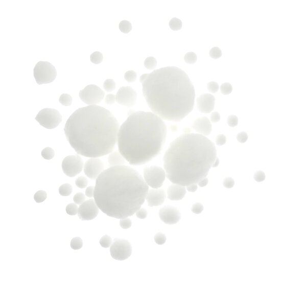 White Pom Poms 60 Pack image number 1