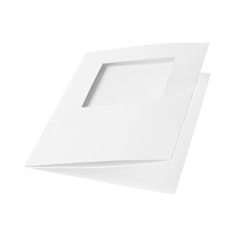 White Square Aperture Cards and Envelopes A6 10 Pack image number 2