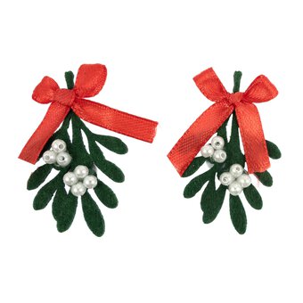 Mistletoe Felt Toppers 2 Pack