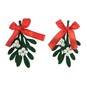 Mistletoe Felt Toppers 2 Pack image number 1