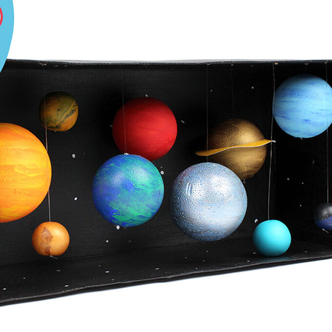 Solar System Model Diorama