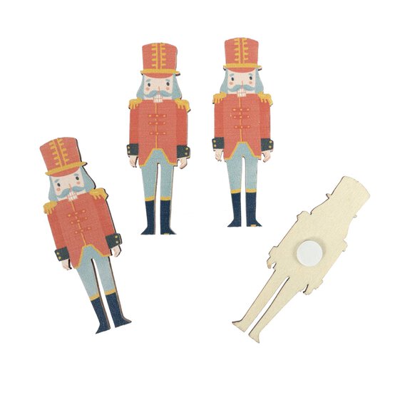 Nutcracker Wooden Toppers 4 Pack image number 3