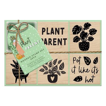 Violet Studio Plant Parent Wooden Stamp Set 6 Pieces