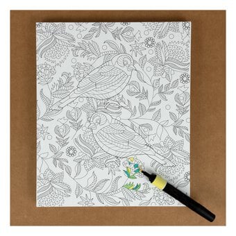 Birds Colour-In Canvas image number 2
