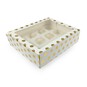 Gold Polka Dot Cupcake Box 12 Wells image number 1