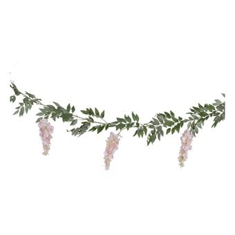 Ginger Ray Blush Pink and Green Hydrangea Garland 1.8m