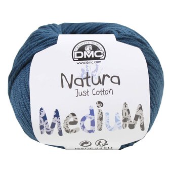 DMC 177 Dark Petrol Blue Natura Medium Crochet Yarn 50g