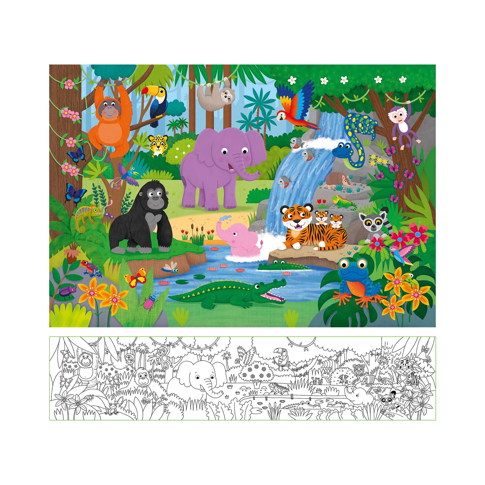 Galt Toys 4 Puzzles In Der Box – Dschungel-Motive, 12-24 Teile, Für Kinder Ab 3 Jahren
