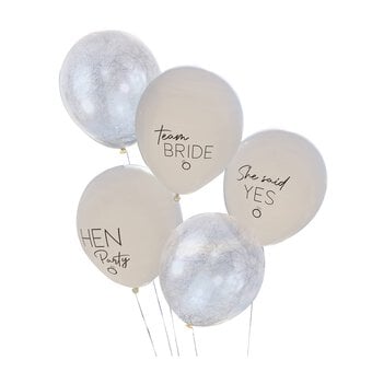 Ginger Ray Neutral Hen Party Balloon Bundle 5 Pack