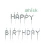 Whisk Silver Happy Birthday Candles 13 Pack  image number 1
