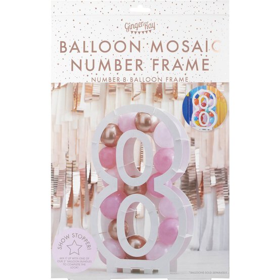 Ginger Ray Balloon Mosaic Number Frame 8 image number 4