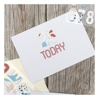 Abstract Chipboard Alphabet Stickers