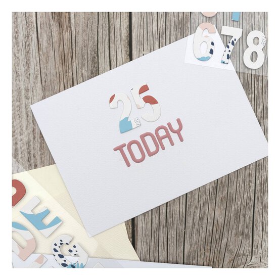 Abstract Chipboard Alphabet Stickers image number 2