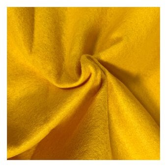 Yellow Felt Fabric by the Metre