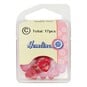 Hemline Red Basic Hearts Button 17 Pack image number 2