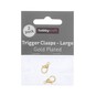 Gold Plated Trigger Clasp 15 x 6mm 2 Pack image number 1