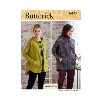 Butterick Women's Jackets  Sewing Pattern B6863 (A XS-XXL)
