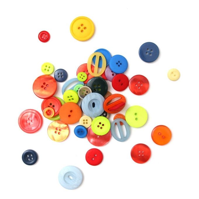 Assorted Jar of Buttons 200g image number 1