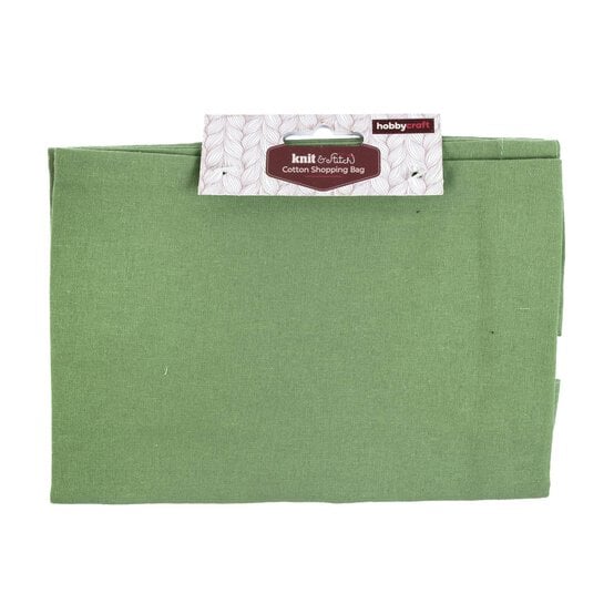 Sage Green Cotton Shopping Bag image number 3
